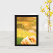 De glanzende Stam van de Krul van de Ui Kaart (Gele Bloem)