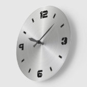 De glanzende Textuur van het Metaal, Aantallen met Grote Klok (Hoek)