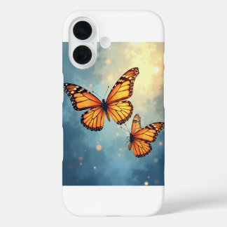 De glanzende vlinder iPhone 16 Hoesjes