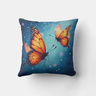De glanzende vlinder Kussens