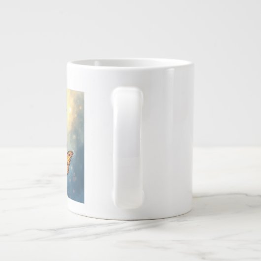 De glanzende vlinder Mokken (Achterkant)