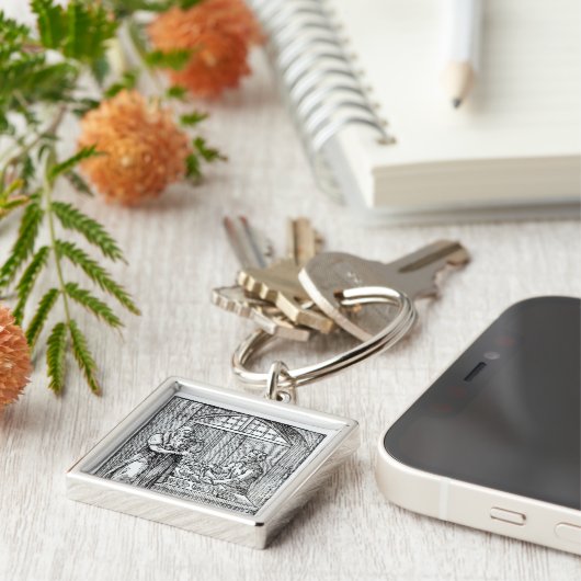 De glasmaker sleutelhanger (Zijkant)