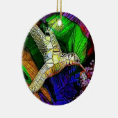 De Glass HummingBird Keramisch Ornament (Rechts)
