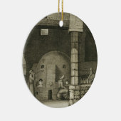 De glazen flessenmaker uit boekdelen II en Tr Keramisch Ornament (Rechts)