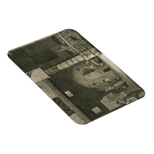 De glazen flessenmaker uit boekdelen II en Tr Magneet (Rechterzijde)