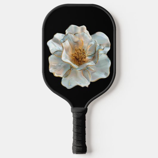 De glazen narcis pickleball paddle (Voorkant)