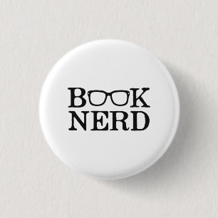 De Glazen van Nerd Nerdy van het boek Ronde Button 3,2 Cm