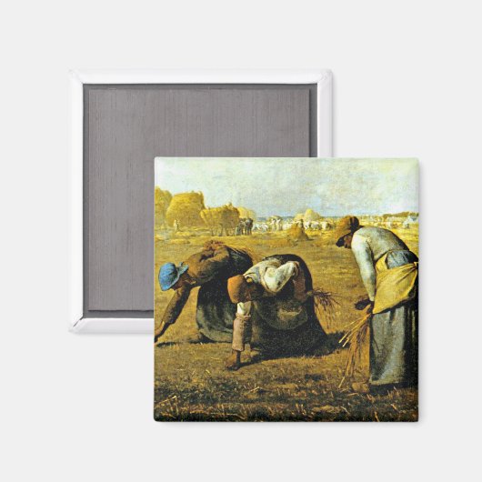 De Gleaners - Jean-Francois Millet Magneet (Voorkant / Achterkant)