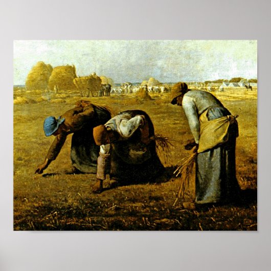 De Gleaners van Jean-Francois Millet Poster (Voorkant)