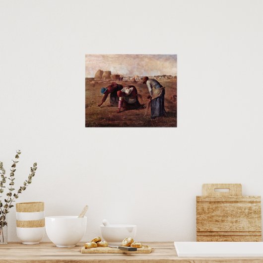 De Gleaners van Jean-Francois Millet Poster (Keuken)