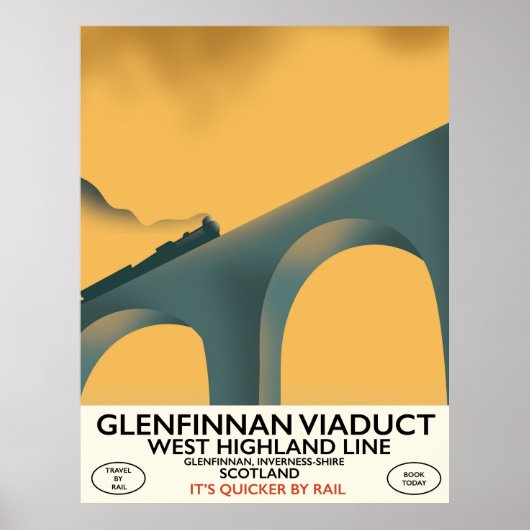 De Glenfinnan Viaduct Schotland. Poster (Voorkant)