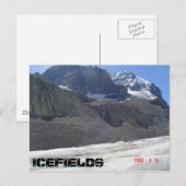 De gletsjer over het hoofd zien briefkaart (Voorkant / Achterkant)