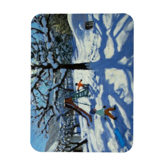 De glijbaan in de winter Bourg St. Moritz Magneet (Verticaal)