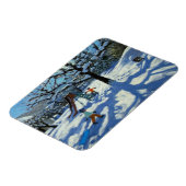 De glijbaan in de winter Bourg St. Moritz Magneet (Linkerzijde)