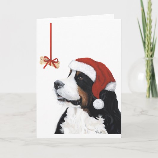 De glimlach het is Kerstmis Feestdagen Kaart (Voorkant)