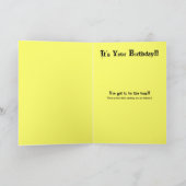 De glimlach het is uw Verjaardag Kaart (Binnen)