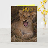 De glimlach het is uw Verjaardag Kaart (Gele Bloem)