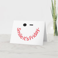 De glimlach het is Vrijdag