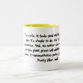 De glimlach-Mok Tweekleurige Koffiemok (Center)