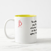 De glimlach-Mok Tweekleurige Koffiemok (Links)