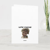 De Glimlach van de kerstboom Feestdagen Kaart (Achterkant)