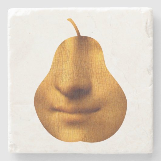 De glimlach van de Mona Lisa - Marmer Onderzetter (Voorkant)