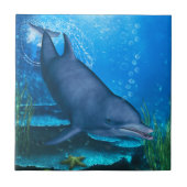 De glimlach van de oceaan tegeltje (Voorkant)