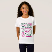 De glimlach van mama bloeit t-shirt (Voorkant volledig)