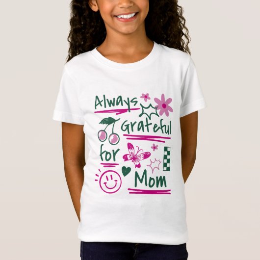 De glimlach van mama bloeit t-shirt (Voorkant)