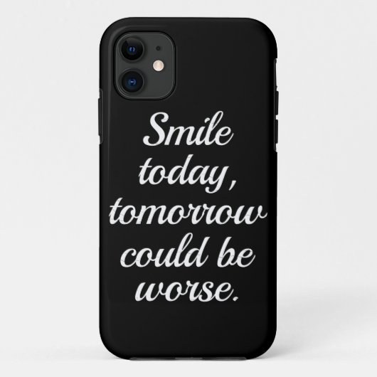 De glimlach van morgen kan erger zijn... Case-Mate iPhone case (Achterkant)