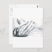 De glimlach verbergen briefkaart (Voorkant / Achterkant)