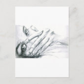 De glimlach verbergen briefkaart (Voorkant)