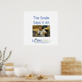 De glimlach zegt alles poster (Keuken)