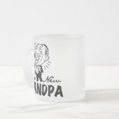 De glimlachende Nieuwe T-shirts en de Giften van Matglas Koffiemok (Voorkant links)