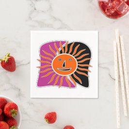 De glimlachende zonnetjes servet