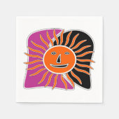 De glimlachende zonnetjes servet (Voorkant)