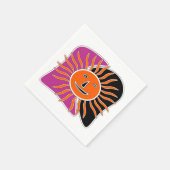 De glimlachende zonnetjes servet (Hoek)