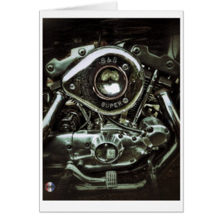 De glimmende motorkaart