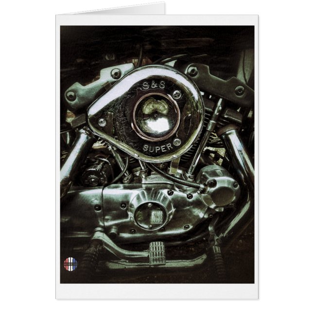 De glimmende motorkaart (Voorkant)