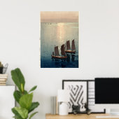 De glinsterende zee door Hiroshi Yoshida Poster (Thuiskantoor)