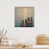 De glinsterende zee. poster (Keuken)