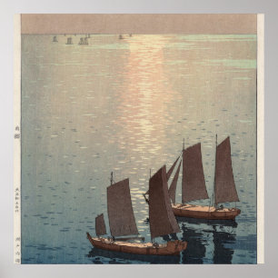 De glinsterende zee. poster
