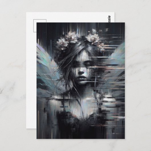 De Glitch Fairy Briefkaart (Voorkant / Achterkant)