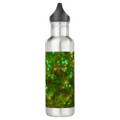 De Glitz glamour glitter groen Staal waterfles! Waterfles (Links)