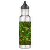 De Glitz glamour glitter groen Staal waterfles! Waterfles (Rechts)