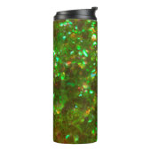 De Glitz glamour glitter groen Thermal Tumbler! Thermosbeker (Gedraaid links)