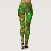 De Glitz glinsterende groene leggings, speciaal vo Leggings (Achterkant)