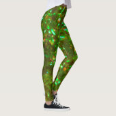 De Glitz glinsterende groene leggings, speciaal vo Leggings (Rechts)