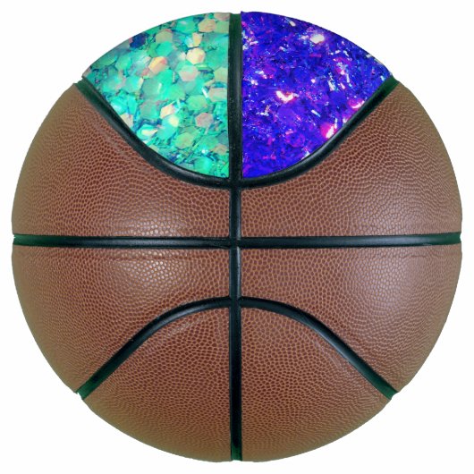 De Glitz Glitter Aqua Paarse Basketbal van volledi (Rechts)