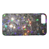 De Glitz Glitter Black Hologram Cell Case (Achterkant (Horizontaal))